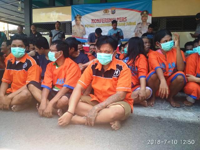 70 Budak Narkoba Ditangkap Jajaran Polres Pelabuhan Tanjung Perak Surabaya
