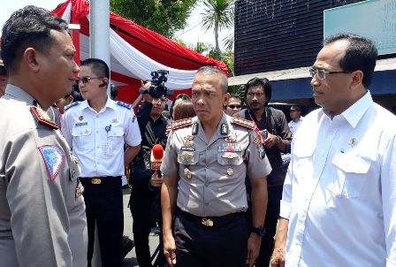 Menhub Kunjungi Satpas Colombo Polrestabes Surabaya